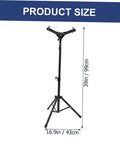 Heavy Duty Folding Drum Practice Stand Built With Beefy Alloy Rails Quick Snap Mallet Dock And Lightweight Traveling Rig Made For Serious Stick Hitters Everywhere, showing product size of 39in height and 16.9in width.
