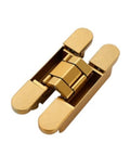 Hidden Slick Adjustable Door Hinges For Secret Doors Matte Gold Finish Ultra Quiet Door Closer Load Bearing 120 To 180 Kg Cross Style Invisible Hinges