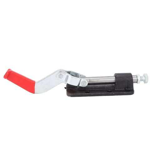 Heavy Duty Push Pull Toggle Clamp for Welding and Equipment Installation, iron and plastic construction, side view