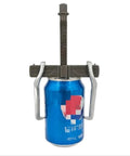 2 Jaw Gear Puller For Pulley Flywheel And Bearing Removal Pro Grade Gear Puller For Auto Shop Use Easy Bearing Extraction, installed on a can.