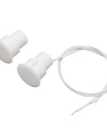 Lock It Down Easily With This Recessed Wired Door Contact Sensor showing white ABS housing, 19x25mm size, and wired connectors.