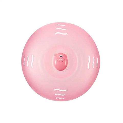 Top view of Oink Pig Pink Splatter Proof Microwave Plate Cover Keeps Messes From Flying Lets Steam Escape Reusable Kitchen Accessory