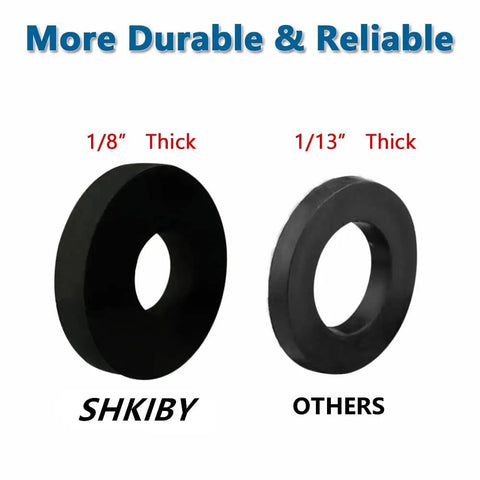 One Hundred Pack Heavy Duty EPDM Rubber Flat Washers And Spacers Measuring 1/4 In X 5/8 In Perfect For Faucets Pipes Hoses And Hardware Built Tough For Outdoor Conditions Delivering No Sweat Leak Proof Seals