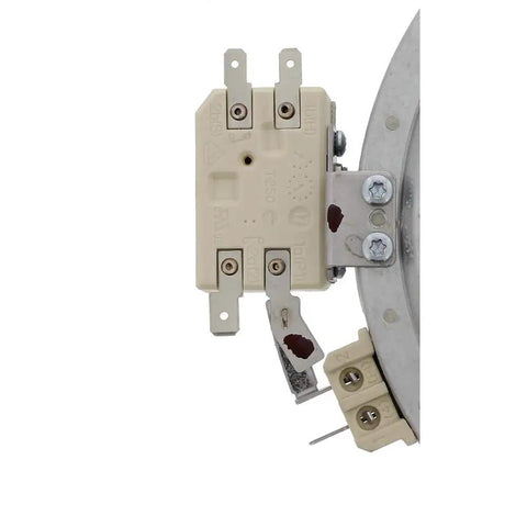 Range Element Replacement Part WB30T10145 for Oven or Electric Stove closeup showing connectors and plate