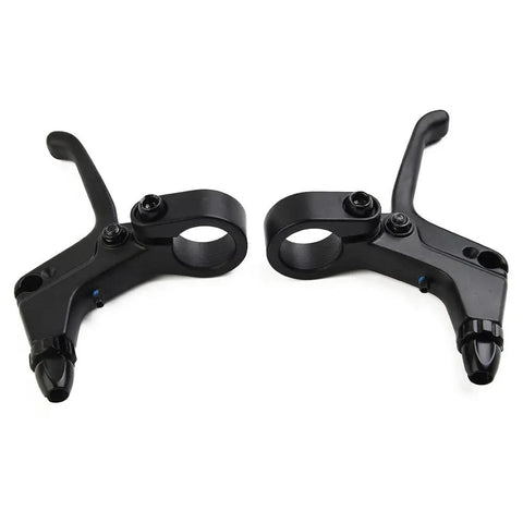 Universal 22 Millimeter Bicycle Brake Lever Set For Kid Friendly Bikes V Brake Handles No Fuss Easy Install On 22mm Handlebars.