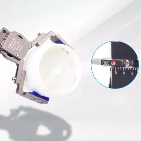 Beefy Heavy Duty Pneumatic Fixture Cylinder With Four Claw Clamp And Sensor Switch, Precision Mini Gripper Finger Arm For Accurate Mechanical Clamping And Water Spout Clip AHVG75