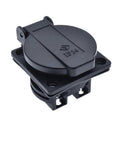 Badass CEE7 IP54 Waterproof Industrial Electrical AC Power Female Socket Rewireable Outlet Connector in compact black design