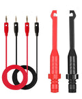 Two Pack Multimeter Test Lead Set With Wire Piercing Probes And Insulated Back Probes For Diagnostic Electrical Testing, Pro Grade 4mm Banana Plug Leads For Automotive Use, Heat And Cold Resistant, Non Slip Grip