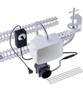 No Sweat Desktop Smoke Absorber For Soldering Tasks Featuring Flexible Exhaust Hose and Heavy Duty High Efficiency Filter setup with components.