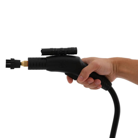 Badass 1700W High Temp Portable Handheld Steam Cleaner 110V Nuclear Pressure Steam Machine handle with adjustable nozzle.