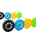 40 Pack Plastic Toy Wheels With 2mm Shafts And 20 Metal Axles For RC Cars Boats Drones Robots And Helicopters DIY Models