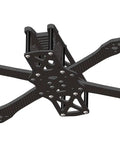 Sturdy Stretch X FPV Frame Kit For 5/6/7 Inch Drones, carbon fiber, 6mm thick, top view of frame chassis for FPV racing and freestyle.