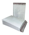 Gray Self Sealing Bubble Mailers Size Ten Point Five By Sixteen Inches Cushioned Padded Shipping Envelopes with stack visible