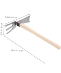 Dual Head Cultivator Garden Hoe For Lightweight Outdoor Yard Work Portable Sturdy Metal Garden Tool Weeding Tilling And Plant Care
