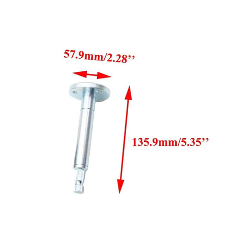 Close-up view of a 390mm adjustable shaft, part of the 320mm Steering Gear Rack Pinion Kit for 110cc 125cc 150cc go karts and UTVs.