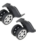Upgrade Your Beaten Up Luggage With These Premium Replacement Wheels And Universal Swivel Casters For Suitcases, black 360 swivel wheels.