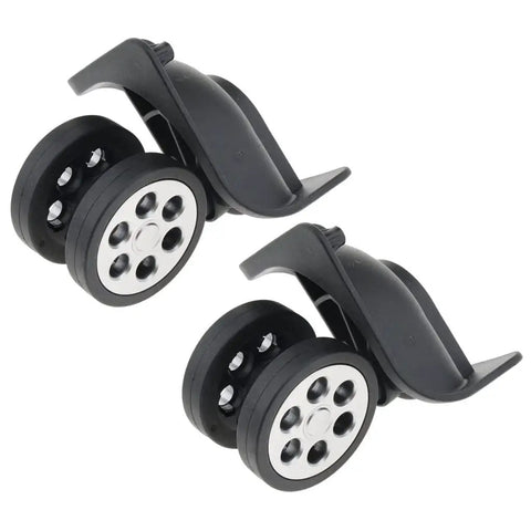 Upgrade Your Beaten Up Luggage With These Premium Replacement Wheels And Universal Swivel Casters For Suitcases, black 360 swivel wheels.