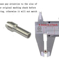 Pro Grade Ten Piece 1/8 Inch Collet Nut Set With 1/8 Inch Collet Clamping Nut And Three Jaw Keyless Chuck size measurement
