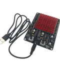 LED Chaser Soldering Practice Kit With 81 LEDs On A Handy PCB Board For STEM Electronics Projects And School Learning Diy EK1974 shown