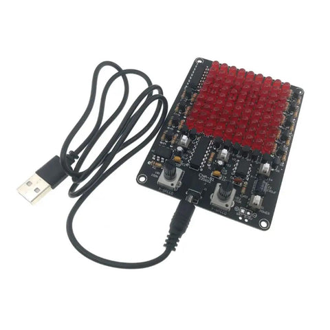 LED Chaser Soldering Practice Kit With 81 LEDs On A Handy PCB Board For STEM Electronics Projects And School Learning Diy EK1974 shown