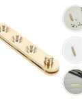 Hidden Pivot Door Hinges With Sleek Gold Finish, showing a single piece from the 8 Piece Copper Set, close-up view.
