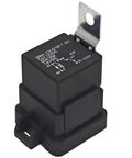 Beefy 50A SPDT Relay With 1 Form C, 12V DC Coil, Silver Tin Oxide Contacts, Quick Connect Terminals, shown from angled view