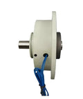 Side view of Compact Magnetic Powder Miniature Brake ZKG1YN with spot on torque control, built tough, ultra clean one color finish.