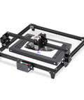 Front view of BENECREAT honeycomb working table for laser engraving with black iron frame and honeycomb surface