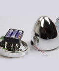 Old School 3 LED Bicycle Front Light With Bracket showing battery compartment and switch