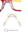 Pro Grade Rock Solid Gold Silicone Nose Pads For Glasses And Sunglasses Dead Stop Saddle Grip With Compact Mini Screwdriver close-up view