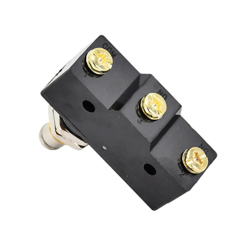 Car Lift Microswitch Snap Action Plunger 25A SPDT Overtravel Up Button Raise For BE2RQ1A4 Power Unit Ideal Replacement Compatible With Benwil Rotary Honeywell And Similar Lift Systems Workhorse Quality black SPDT switch with brass screws