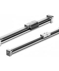 Dead Nuts Precise Linear Drive Actuator With Model DGC 40 1080 KF PPV A DL H1 showing steel housing and stainless lead screw.