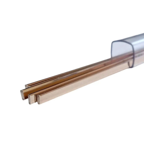 Sil-Fos 15 Percent Silver Brazing Alloy Solder Kit With 7 Sticks 1/16 Inch Dia By 16 Inch Length Copper Phosphorus Mix Melt Range 1190 1480 Deg F Great For Jewelry Automotive And General Metal Repairs close-up