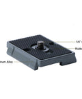 Pack Of 2 Quick Release Plates With One Quarter Inch Screw For RC2 Rapid Connect System, Durable Aluminum Alloy Build With Grippy Rubber Pad