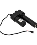Black 341-008 24V linear actuator compatible with Serco dock levelers, V250 V450 restraints, shown with attached wiring.