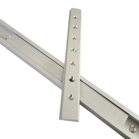 Premium Aluminum T Track Slot Jig Featuring M6 And M8 Threaded Slide Rails For Router Table Woodworking Fixtures, showing aluminum slide rails.