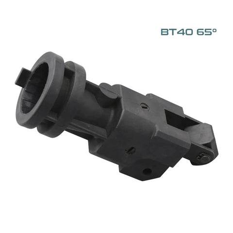 Bombproof Bt40 65 Degree Tool Fixing Pot Sleeve For Cnc Milling Machine, black machined steel, stops spindle wobble.