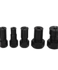 10 Piece Internal Blind Hole Collet Bearing Puller Kit Includes Storage Case Go To For Motorcycle Wheel And Crankshaft Bearing Removal Keeps Force Balanced To Stop Shift Making Maintenance A Breeze For Guys Shredding Engines Or Cars In Garage, 5 black collets