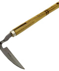 Durable Stainless Steel Hand Sickle Garden Tool With Hard Wood Handle for easy weeding, soil loosening, and mowing
