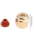 Heavy Duty Simhoa Stage Fog Machine Nozzle Replacement Fitting With Brass Hex Body Threaded Connector and Cap, red cone included.