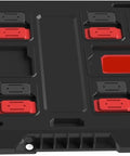 Heavy Duty Mounting Feet For Packout System, 10 Pack Black ABS Feet Compatible With Milwaukee Packout Tool System, top view
