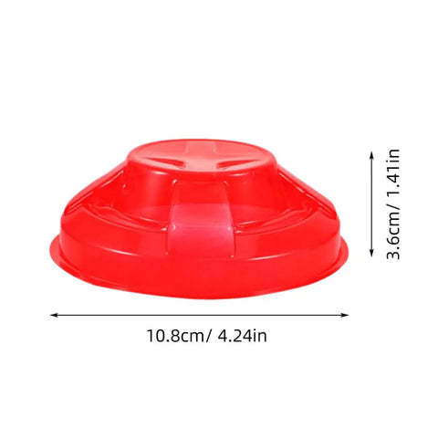 Tough Plastic Smoke Alarm Covers Four Pack Waterproof Dust Protector Shield Keep Kitchen Detectors Spotless 10.8cm red cover