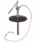 No Fuss Manual Lever Pump For Five Gallon Buckets With Four Foot Hose And Eighteen Inch Drum Cover for siphoning oils.