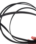 Close-up of Dryer Drum Belt Replacement For NED4655EW0 NED4655EW1 NGD4655EW0 shown in durable rubber material, held in hand