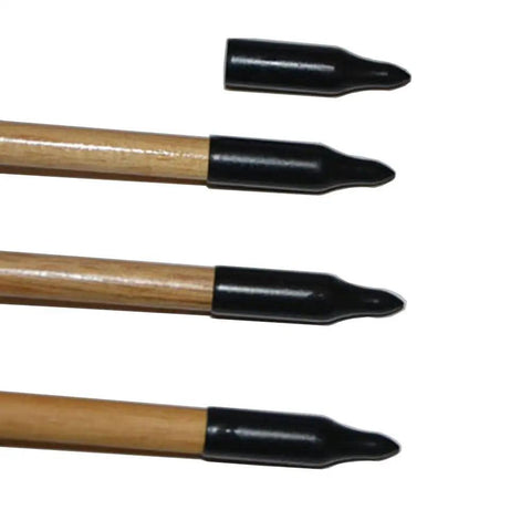 Glue On Arrow Tips For Wood And Bamboo Arrows 8mm Shaft Steel Field Points For Recurve And Takedown Longbow 12 Pack