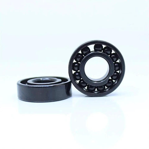 Premium Industrial Thin Section Bearings 6905 Type Two Pack Heavy Duty Components Engineered For Extreme Stress And Tolerate 500 Degree Heat Full Ball Design No Sweat Operation, showing two robust bearings.