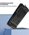 Premium Beefed Up Replacement Back Plate Shell Cover For Steam Deck And Steam Deck OLED with Cooling Vent