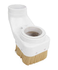 80mm spindle dust boot shoe designed to trap debris, featuring a tough rubber flange and brush for CNC routers.