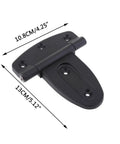 Works Like A Champ T Shaped Gate Strap Hinge With Rustproof Coating And UV Shield for shed doors, 10.8CM x 13CM in black.
