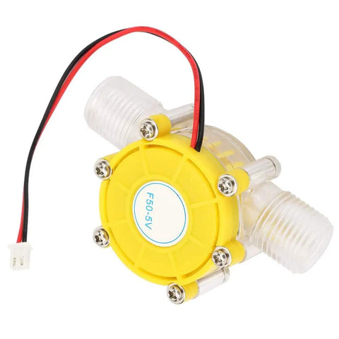 Compact Hydro Turbine System With F50 Regulated DC Micro Generator for Tiny Yet Mighty Water Flow Power Low Noise High Efficiency Micro Hydroelectric Power To Produce 5V Output, front view